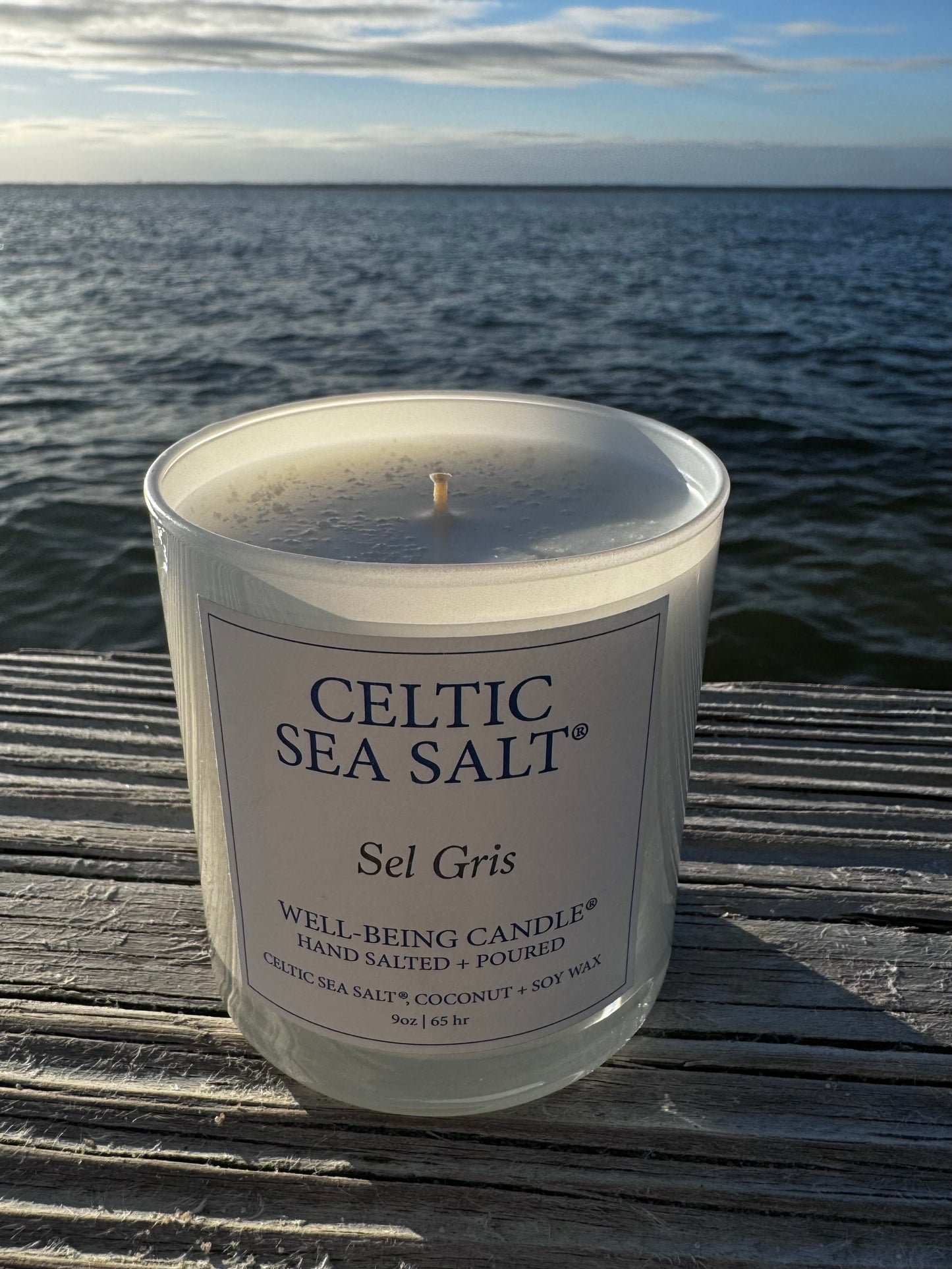 Celtic Sea Salt® Well-Being Candle® Sel Gris